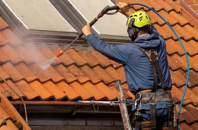 Démoussage et hydrofuge de toiture à Fabras